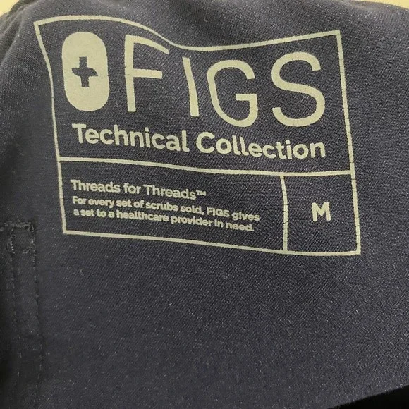 Figs Pisco Basic Scrub Pants Men's Blue Medium FM4500 - Picture 9 of 11